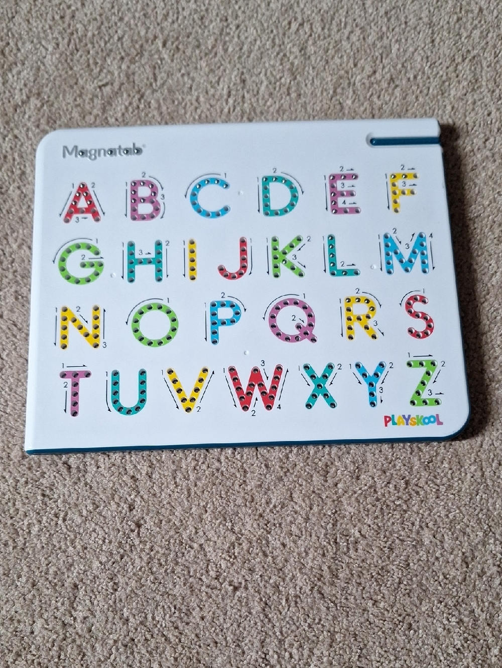 Magnatab Uppercase Alphabet Tracing Board - Multicolor